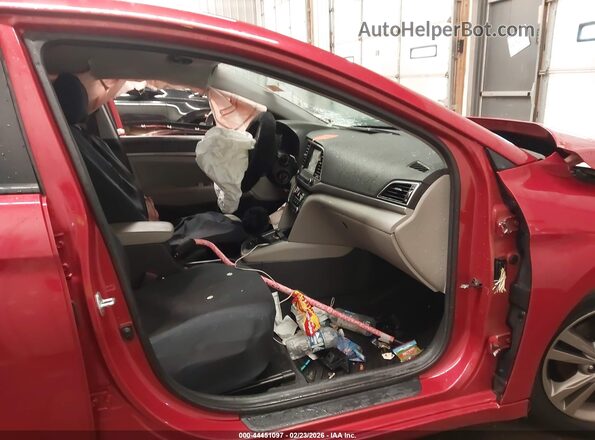 5NPD84LF9HH072007 2017 HYUNDAI ELANTRA Red Front interior view