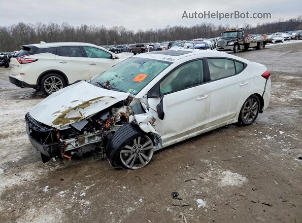 5NPD84LF9HH153914 2017 HYUNDAI ELANTRA White წინა მარცხენა ხედი სამი მეოთხედიდან