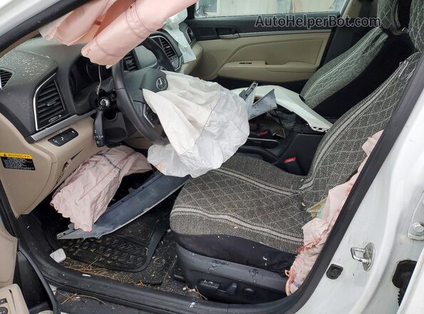 5NPD84LF9HH153914 2017 HYUNDAI ELANTRA White წინა სალონის ხედი
