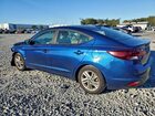 2019 Hyundai Elantra Sel Синий vin: 5NPD84LF9KH421013
