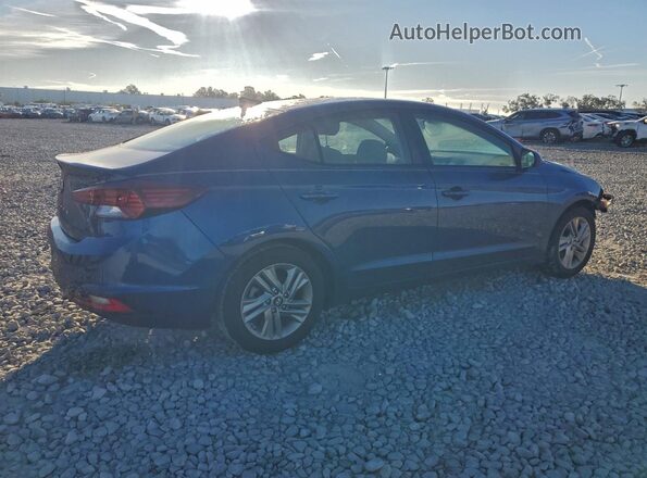 5NPD84LF9KH421013 2019 HYUNDAI ELANTRA Синий Задняя правая четверть