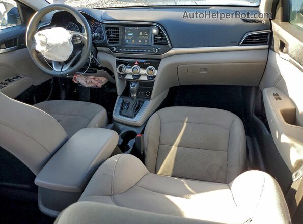 5NPD84LF9KH421013 2019 HYUNDAI ELANTRA Синий Вид панели приборов