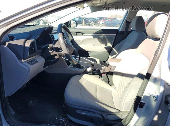 5NPD84LF9KH457655 2019 HYUNDAI ELANTRA Silver Widok wnętrza z przodu