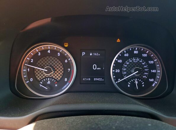 5NPD84LF9KH457655 2019 HYUNDAI ELANTRA Silver Widok zestawu wskaźników