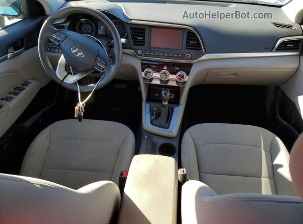 5NPD84LF9KH457655 2019 HYUNDAI ELANTRA Silver Widok deski rozdzielczej