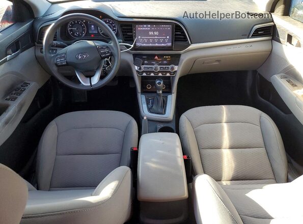 5NPD84LF9LH535224 2020 HYUNDAI ELANTRA Красный Вид панели приборов