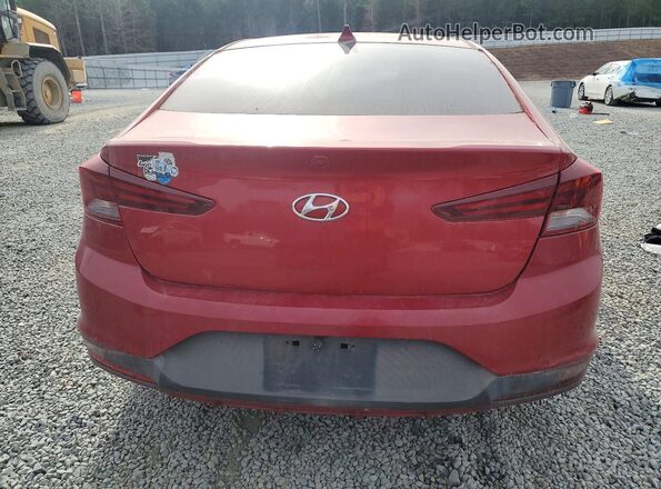 5NPD84LF9LH535224 2020 HYUNDAI ELANTRA Красный Вид сзади