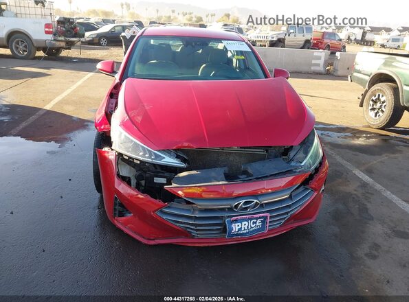 5NPD84LF9LH550256 2020 HYUNDAI ELANTRA Red Սարքավորումների վահանակի տեսք