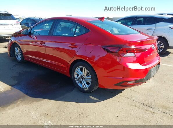 5NPD84LF9LH550256 2020 HYUNDAI ELANTRA Red Հետևի ձախ