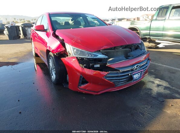 5NPD84LF9LH550256 2020 HYUNDAI ELANTRA Red Դիմացի տեսք