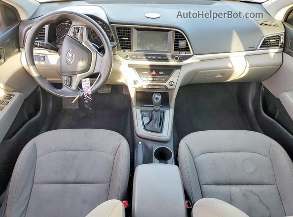 5NPD84LFXHH170589 2017 HYUNDAI ELANTRA Black Առջևի վահանակի տեսք