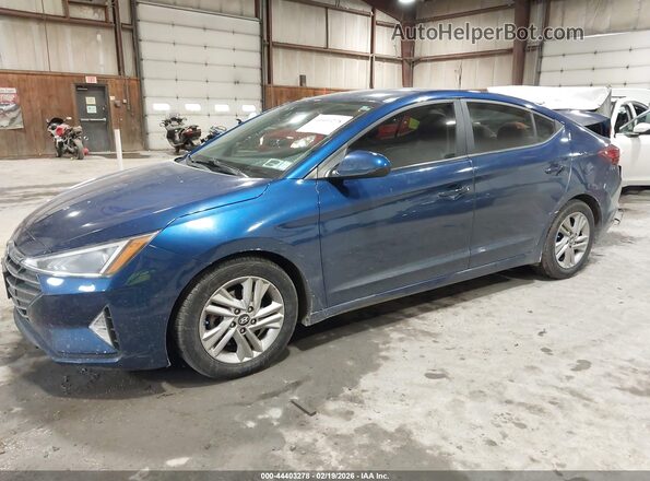 5NPD84LFXKH414913 2019 HYUNDAI ELANTRA Blue Front left