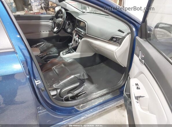 5NPD84LFXKH414913 2019 HYUNDAI ELANTRA Blue Front interior view