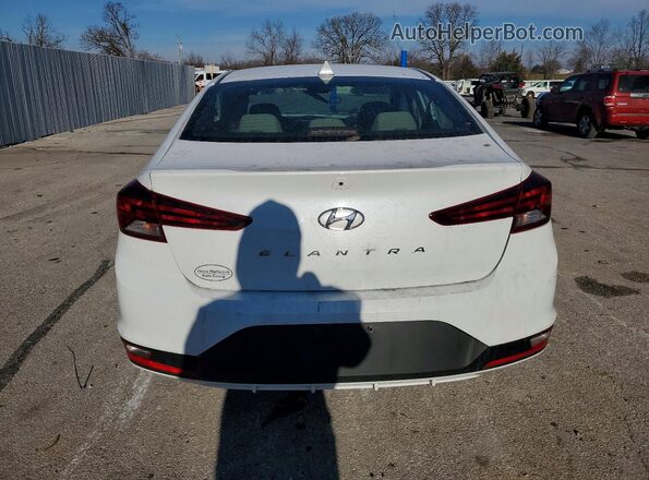 5NPD84LFXKH419884 2019 HYUNDAI ELANTRA White Widok z tyłu