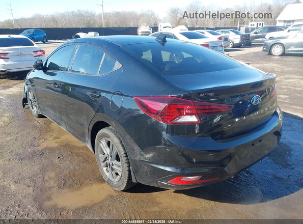 5NPD84LFXKH493192 2019 HYUNDAI ELANTRA Черный Задняя левая четверть