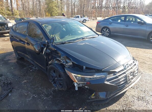 5NPD84LFXKH493192 2019 HYUNDAI ELANTRA Черный Передняя правая четверть