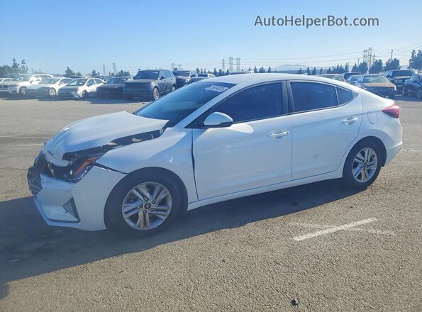 5NPD84LFXKH494438 2019 HYUNDAI ELANTRA Белый Передняя левая четверть
