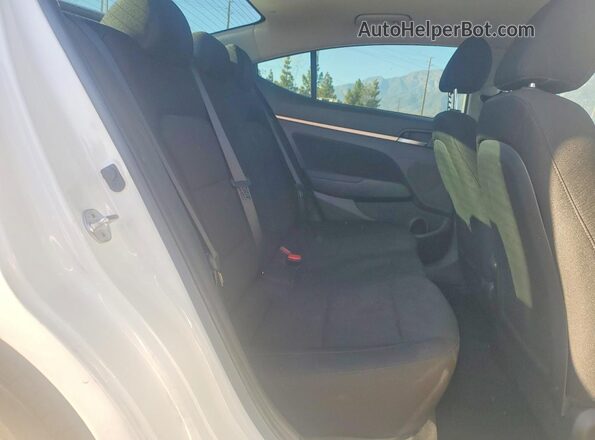 5NPD84LFXKH494438 2019 HYUNDAI ELANTRA Белый Вид задних сидений