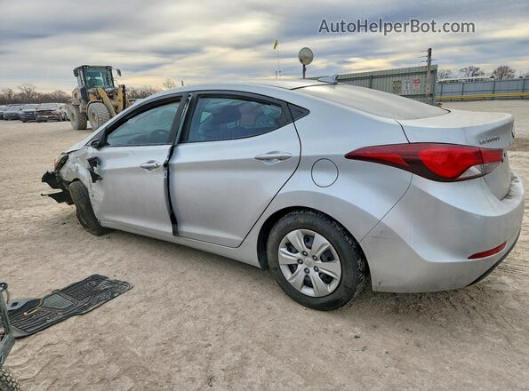 5NPDH4AE0GH698652 2016 HYUNDAI ELANTRA Серебряный Задняя левая четверть