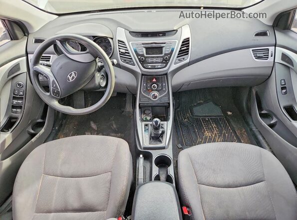 5NPDH4AE0GH698652 2016 HYUNDAI ELANTRA Серебряный Вид панели приборов