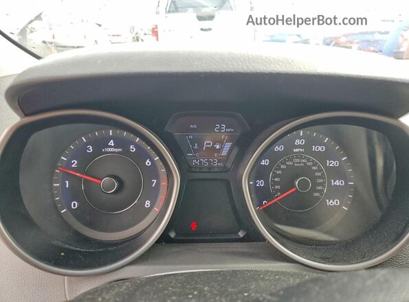 5NPDH4AE5GH689364 2016 HYUNDAI ELANTRA Серый Вид щитка приборов