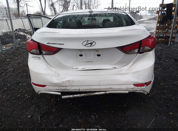 5NPDH4AE9GH732491 2016 HYUNDAI ELANTRA White Widok z przodu