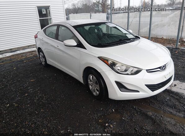5NPDH4AE9GH732491 2016 HYUNDAI ELANTRA White Przód prawy
