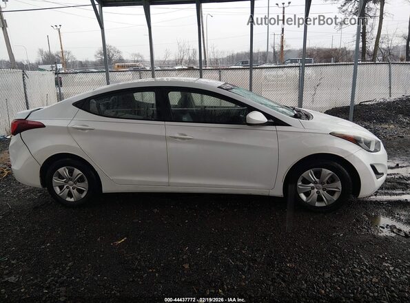 5NPDH4AE9GH732491 2016 HYUNDAI ELANTRA White Widok wnętrza z tyłu
