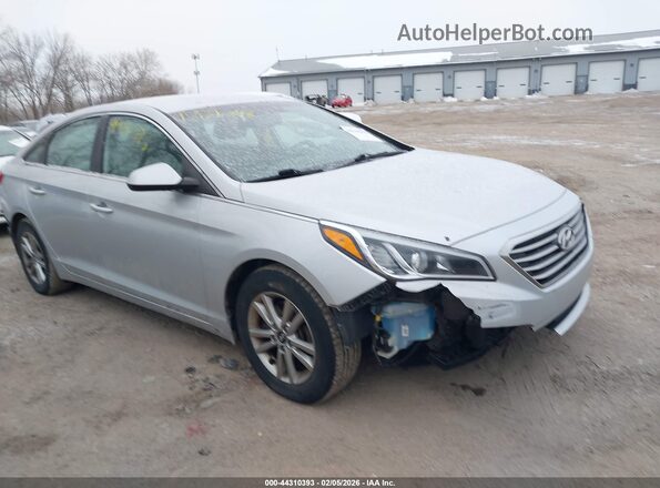 5NPE24AF0GH285855 2016 HYUNDAI SONATA Серебряный Передняя правая четверть