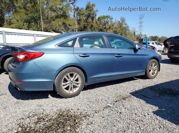 5NPE24AF0HH541624 2017 HYUNDAI SONATA Синий Задняя правая четверть