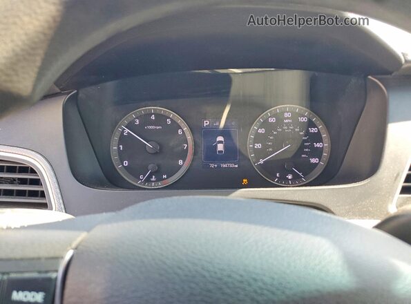 5NPE24AF0HH541624 2017 HYUNDAI SONATA Синий Вид щитка приборов
