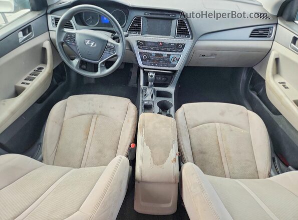 5NPE24AF2GH328561 2016 HYUNDAI SONATA Silver Widok deski rozdzielczej