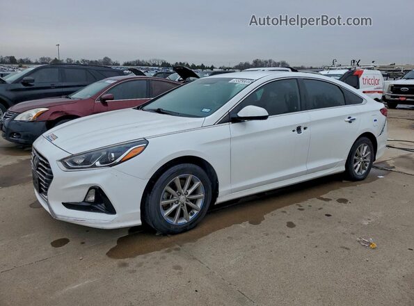 5NPE24AF2KH763962 2019 HYUNDAI SONATA Белый Передняя левая четверть
