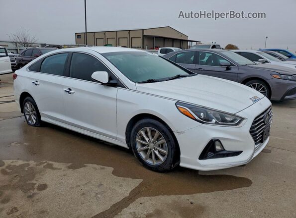 5NPE24AF2KH763962 2019 HYUNDAI SONATA Белый Передняя правая четверть