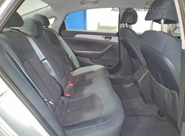 5NPE24AF3GH321649 2016 HYUNDAI SONATA Silver Rear seats view