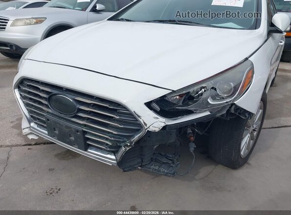 5NPE24AF3KH784738 2019 HYUNDAI SONATA Белый Вид спереди