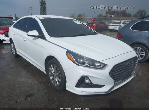 5NPE24AF3KH792225 2019 HYUNDAI SONATA Белый Передняя правая четверть