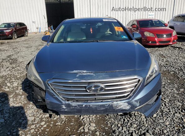 5NPE24AF4GH293442 2016 HYUNDAI SONATA Blue Widok z przodu