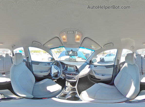 5NPE24AF5KH741812 2019 HYUNDAI SONATA Blue Widok naklejki z numerem VIN