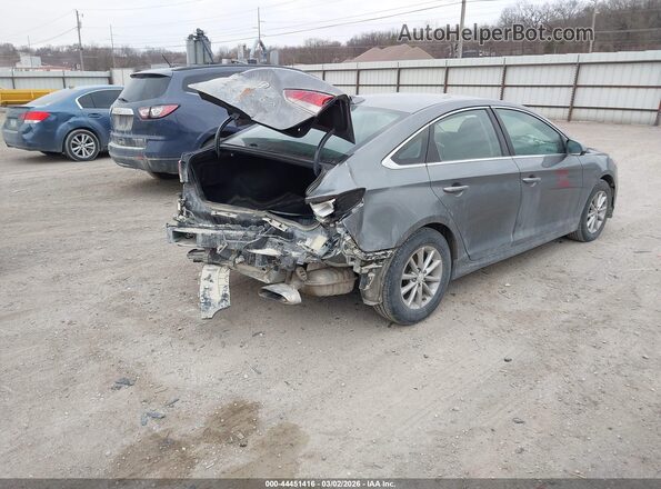 5NPE24AF5KH793294 2019 HYUNDAI SONATA Серый Задняя правая четверть