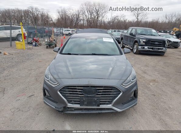 5NPE24AF5KH793294 2019 HYUNDAI SONATA Серый Вид задней части салона