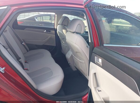 5NPE24AF6GH337313 2016 HYUNDAI SONATA Red Вид наклейки з VIN-кодом