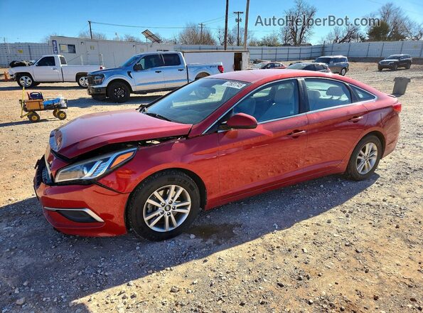 5NPE24AF6HH494244 2017 HYUNDAI SONATA Красный Передняя левая четверть