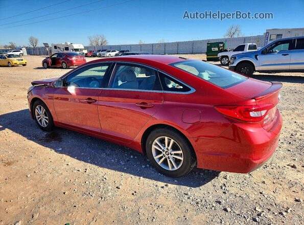 5NPE24AF6HH494244 2017 HYUNDAI SONATA Красный Задняя левая четверть