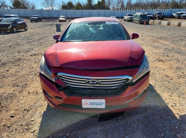 5NPE24AF6HH494244 2017 HYUNDAI SONATA Красный Вид спереди