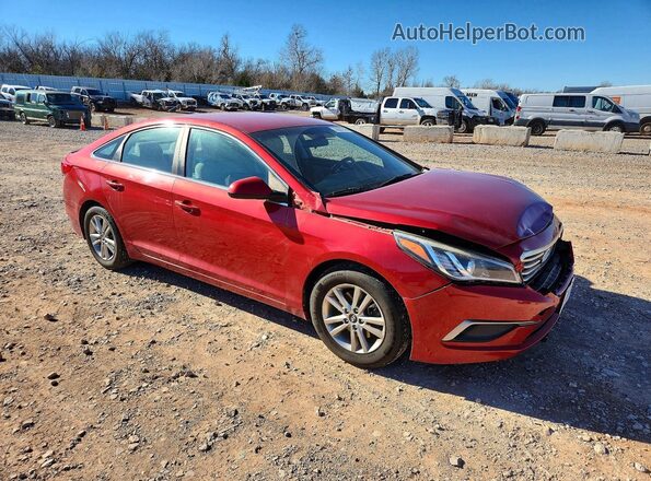 5NPE24AF6HH494244 2017 HYUNDAI SONATA Красный Передняя правая четверть