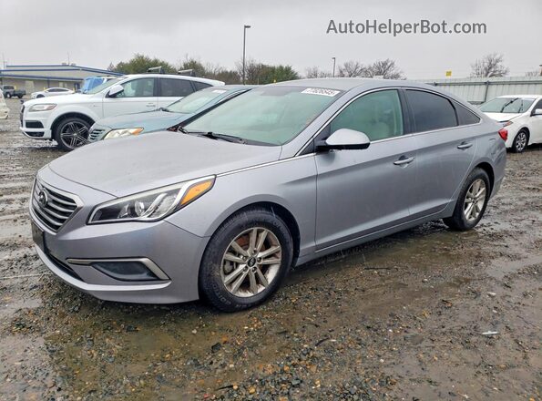 5NPE24AF6HH506103 2017 HYUNDAI SONATA Gray Vista tres cuartos delantera izquierda