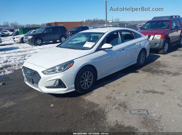5NPE24AF6KH755864 2019 HYUNDAI SONATA Белый Передняя левая четверть