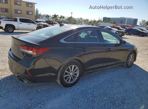 5NPE24AF6KH760904 2019 HYUNDAI SONATA Black Trasero derecho