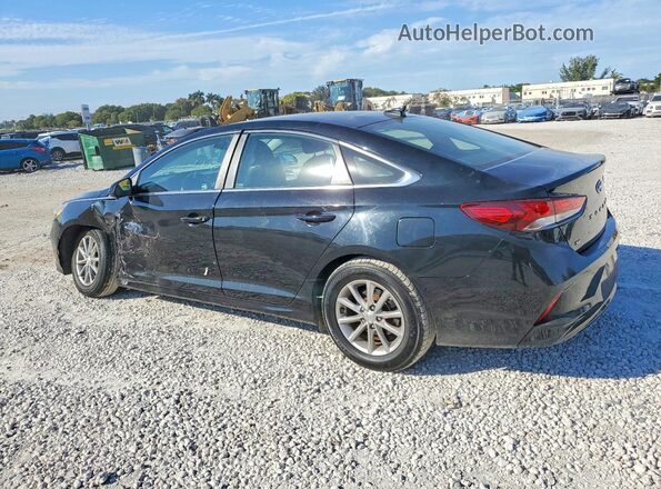5NPE24AF6KH760904 2019 HYUNDAI SONATA Black Trasero izquierdo